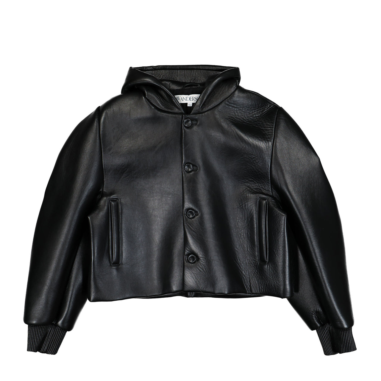 Cropped Hooded Blouson Jacket