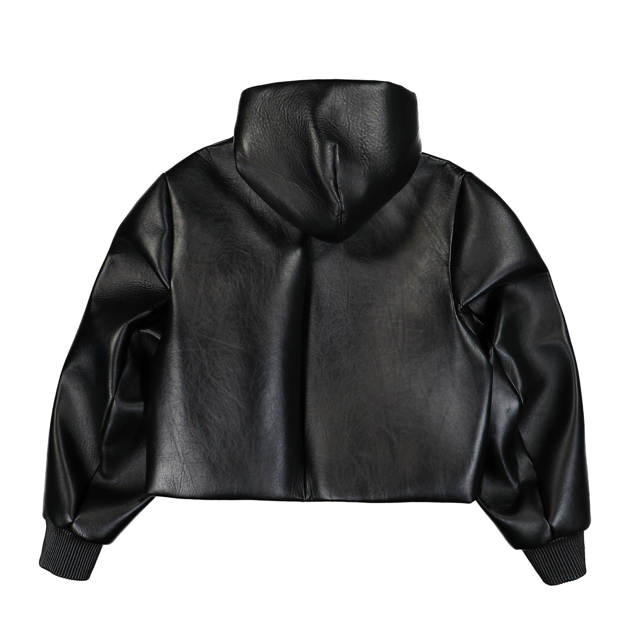 Cropped Hooded Blouson Jacket