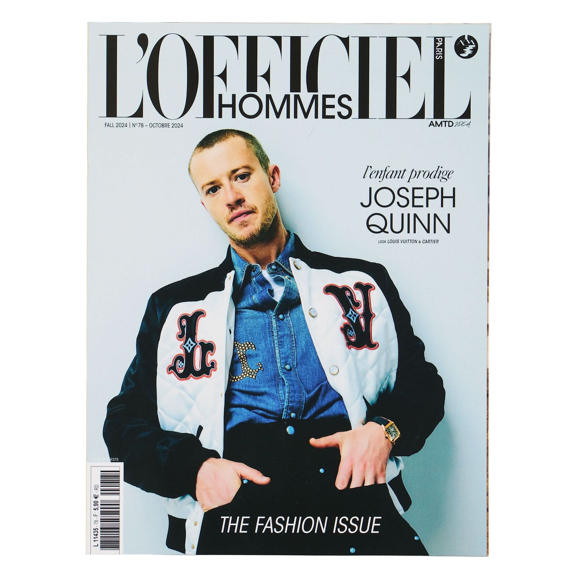 L’Officiel Hommes Numéro 78 - Joseph Quinn Cover Multicolor Detail view 1 | Gate