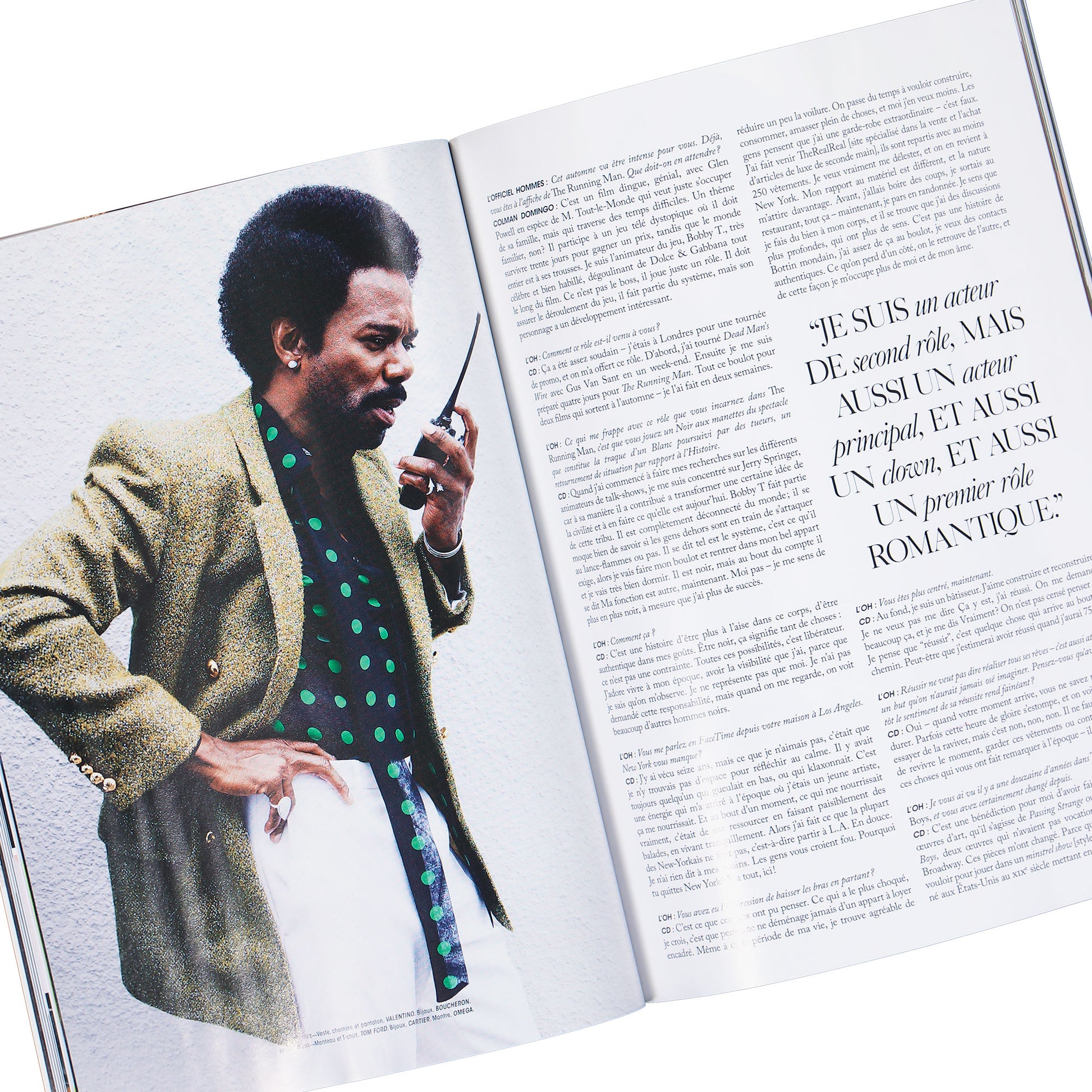 L’Officiel Hommes Numéro 80 - Colman Domingo Cover Multicolor Magazines L11435 Detail View 5 | GATE