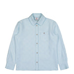 Casablanca Monogram Shirt Pale Blue Shirts M-AW25-JK-419-01 Detail View 1 | GATE
