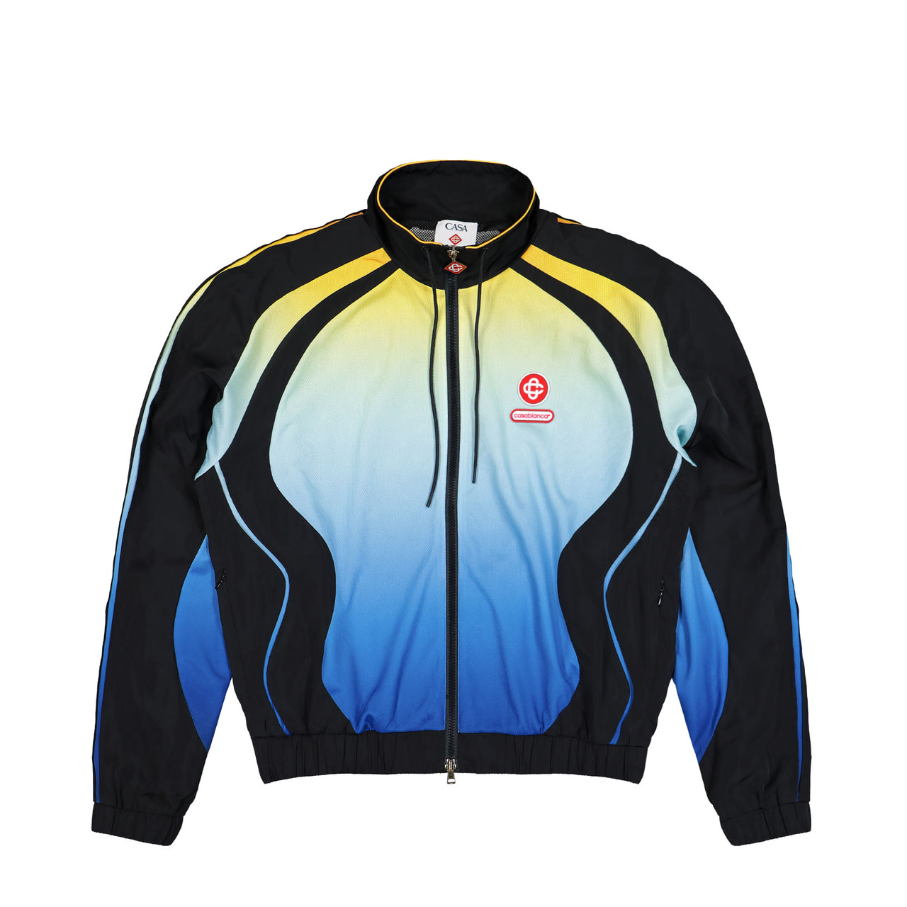 Casablanca Gradient Windbreaker Jacket Black Gradient Tracksuit Tops M-AW25-JK-450-01 Detail View 1 | GATE
