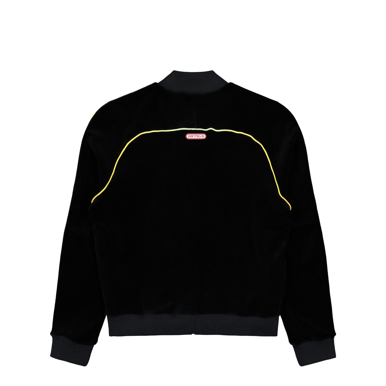 Casablanca Velour Track Jacket Black Tracksuit Tops M-AW25-JTP-421-01 Detail View 1 | GATE