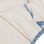 Casablanca Cashmere Terry Denim Reversible Jacket Bleached Monogram Denim Jackets M-AW25-JTP-429-01 Detail View 6 | GATE
