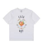 Casablanca Casa Way Orange Mascot Printed T-Shirt  Orange Mascot T-Shirts M-AW25-JTS-001-02 Detail View 1 | GATE
