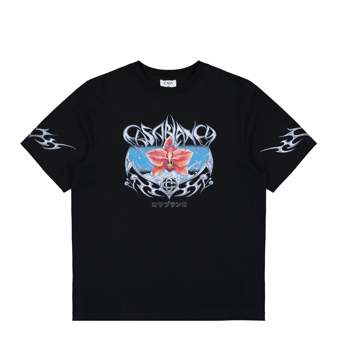 Casablanca Blades Printed Oversized T-Shirt Blades T-Shirts M-AW25-JTS-044-05 Detail View 1 | GATE