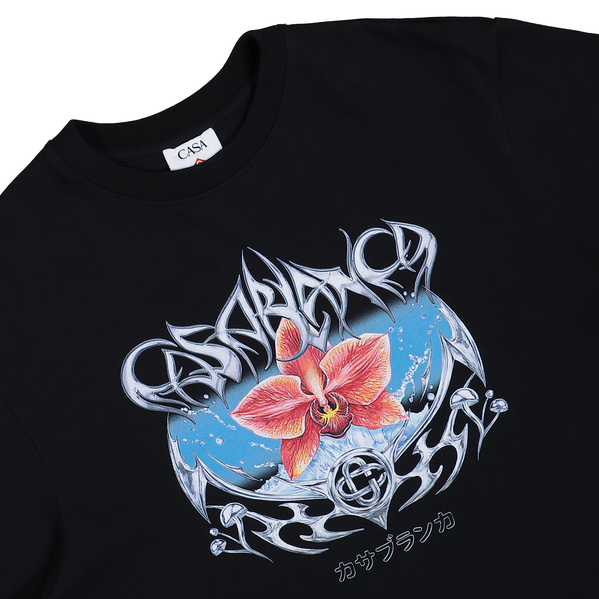 Casablanca Blades Printed Oversized T-Shirt Blades T-Shirts M-AW25-JTS-044-05 Detail View 3 | GATE