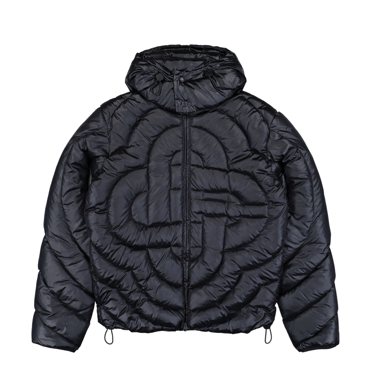 Casablanca CC Quilted Puffer Jacket Black Jackets M-AW25-OT-140-01 Detail View 1 | GATE