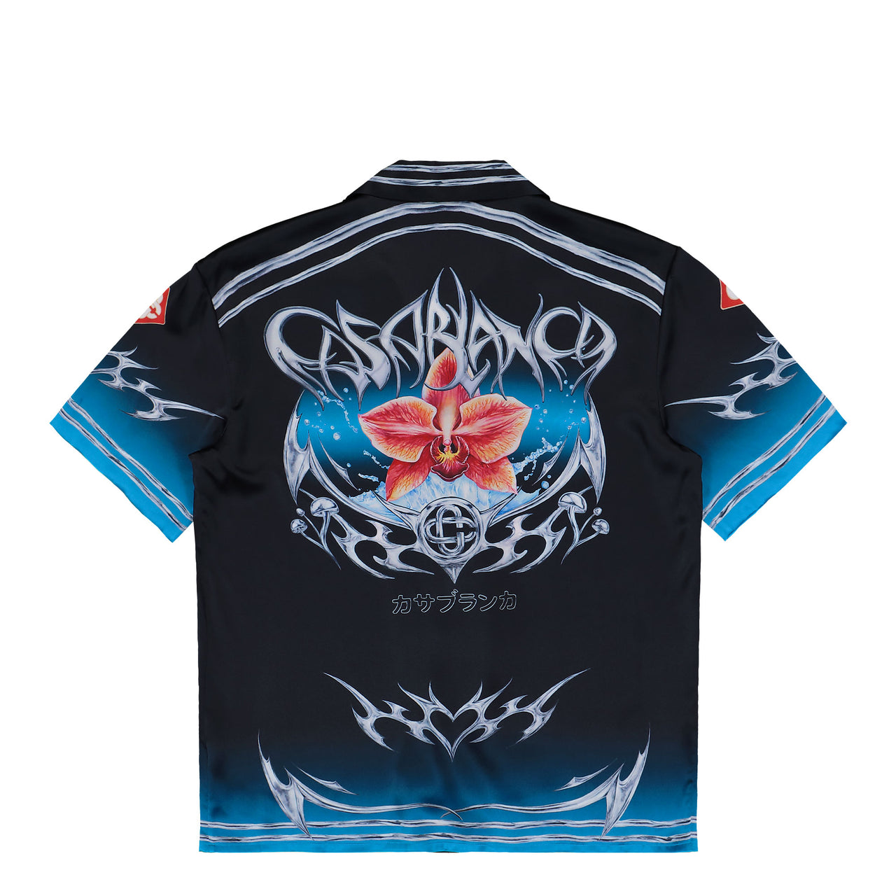 Casablanca Cuban Collar Short Sleeve Shirt Blades Shirts M-AW25-SH-003-03 Detail View 1 | GATE