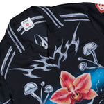 Casablanca Cuban Collar Short Sleeve Shirt Blades Shirts M-AW25-SH-003-03 Detail View 3 | GATE