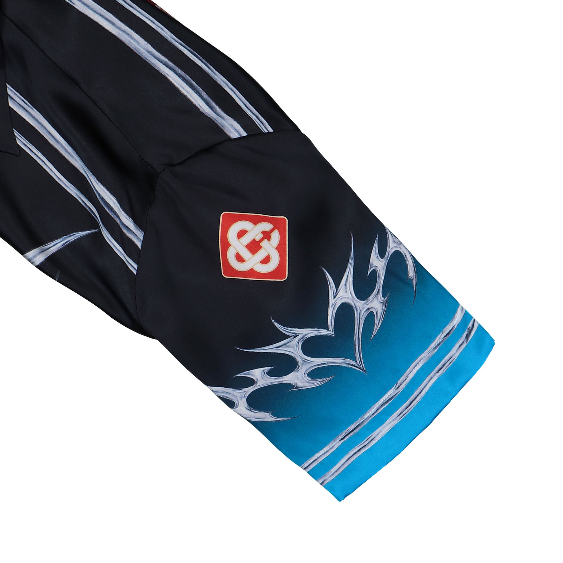 Casablanca Cuban Collar Short Sleeve Shirt Blades Shirts M-AW25-SH-003-03 Detail View 4 | GATE