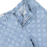 Casablanca Relaxed Fit Monogram Jeans Bleached Monogram Denim Denim M-AW25-TR-356-01 Detail View 4 | GATE
