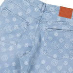 Casablanca Relaxed Fit Monogram Jeans Bleached Monogram Denim Denim M-AW25-TR-356-01 Detail View 5 | GATE
