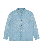 Casablanca Denim Shirt Light Blue Carpet Jacquard Shirts M-AW26-DN-026-01 Detail View 1 | GATE
