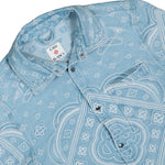 Casablanca Denim Shirt Light Blue Carpet Jacquard Shirts M-AW26-DN-026-01 Detail View 3 | GATE