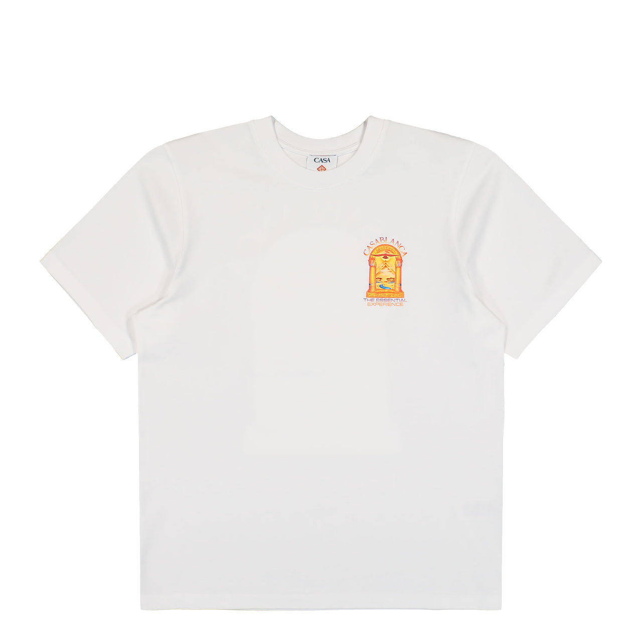 Casablanca Hermons Mirage Arch Printed Classic T-Shirt Hermons Mirage Arch T-Shirts M-AW26-JTS-001-12 Detail View 1 | GATE