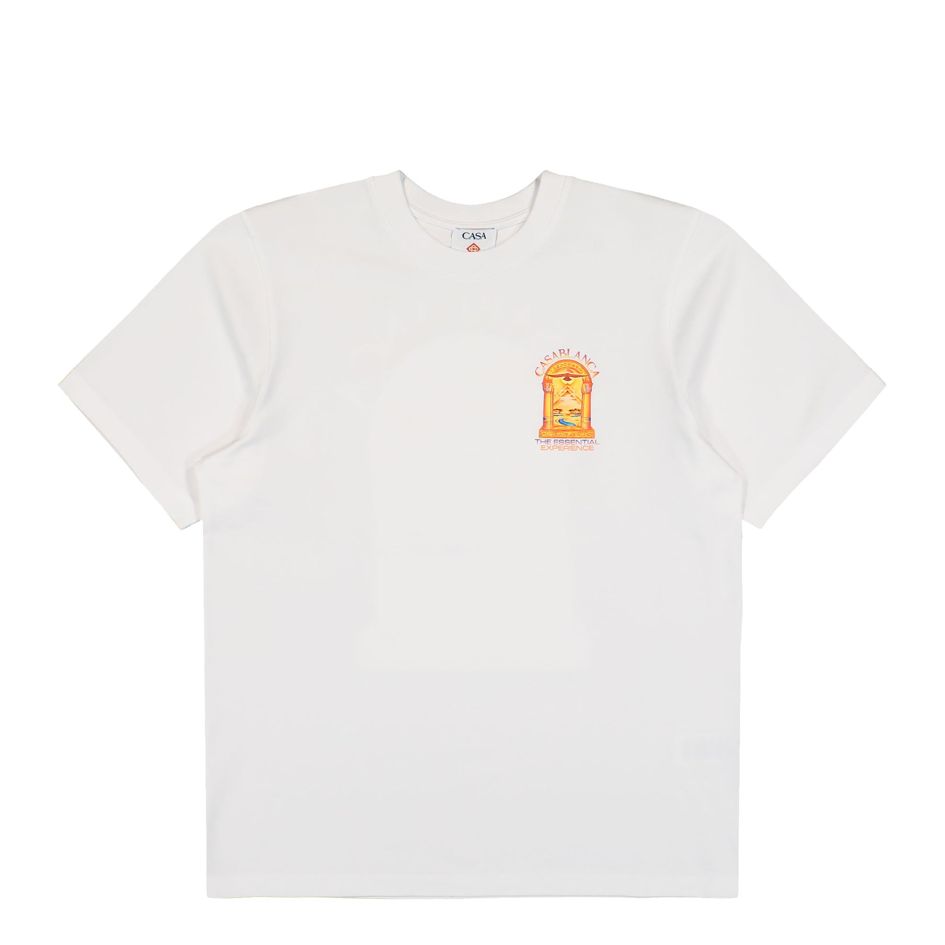 Casablanca Hermons Mirage Arch Printed Classic T-Shirt Hermons Mirage Arch T-Shirts M-AW26-JTS-001-12 Detail View 1 | GATE