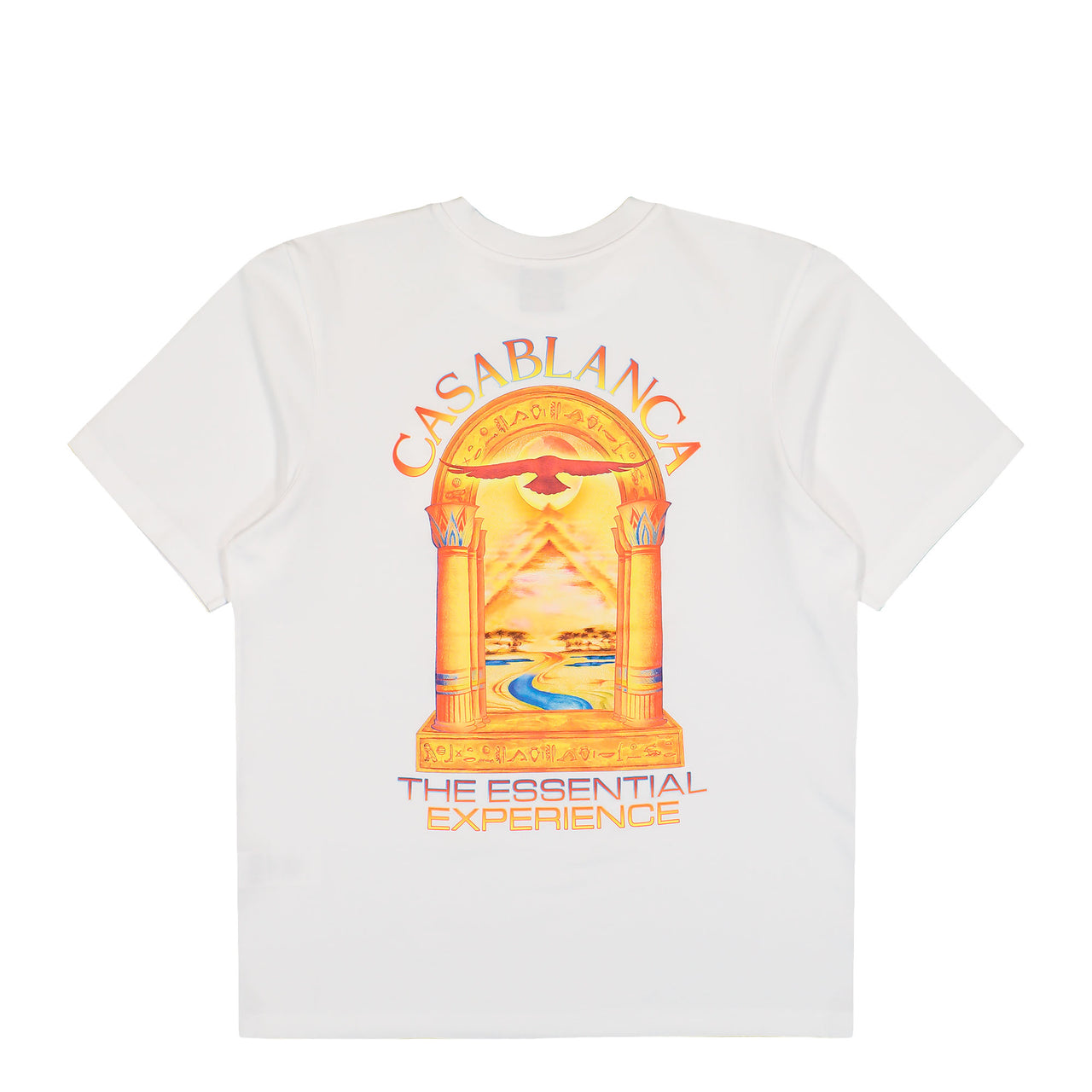 Casablanca Hermons Mirage Arch Printed Classic T-Shirt Hermons Mirage Arch T-Shirts M-AW26-JTS-001-12 Detail View 1 | GATE