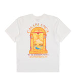 Casablanca Hermons Mirage Arch Printed Classic T-Shirt Hermons Mirage Arch T-Shirts M-AW26-JTS-001-12 Detail View 2 | GATE