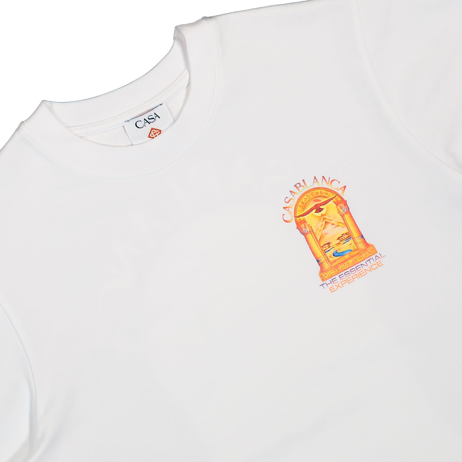 Casablanca Hermons Mirage Arch Printed Classic T-Shirt Hermons Mirage Arch T-Shirts M-AW26-JTS-001-12 Detail View 3 | GATE