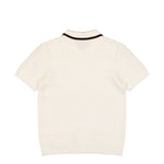 Casablanca Waffle Stitch Polo Shirt Off White Shirts M-AW26-KW-1480-01 Detail View 2 | GATE