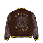 Casablanca Wool Varsity Jacket Celestial Pyramid Jackets M-AW26-OT-258-01 Detail View 2 | GATE