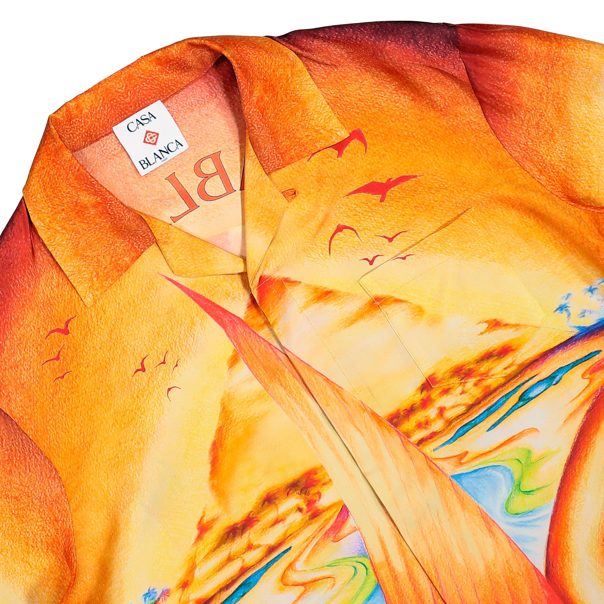 Casablanca Cuban Collar LS Shirt Hermons Mirage Shirts M-AW26-SH-006-01 Detail View 3 | GATE