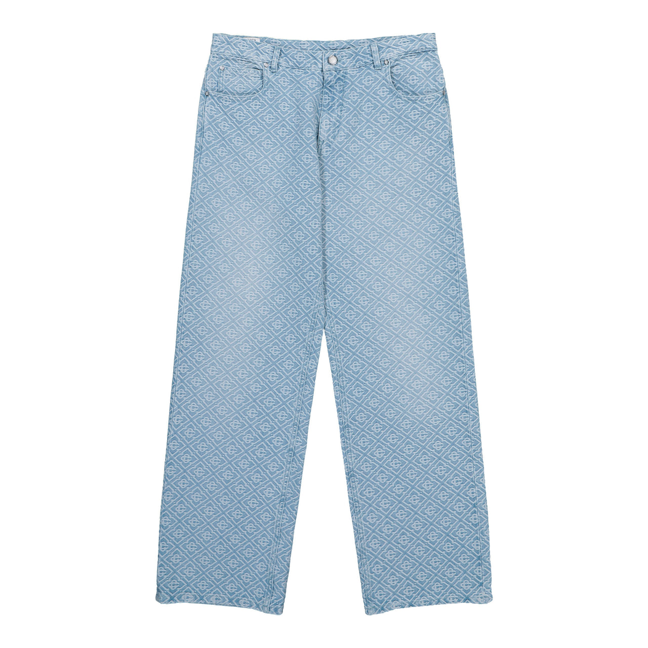 Casablanca Washed Monogram Jeans Light Blue Denim M-PF26-DN-009-01 Detail View 1 | GATE
