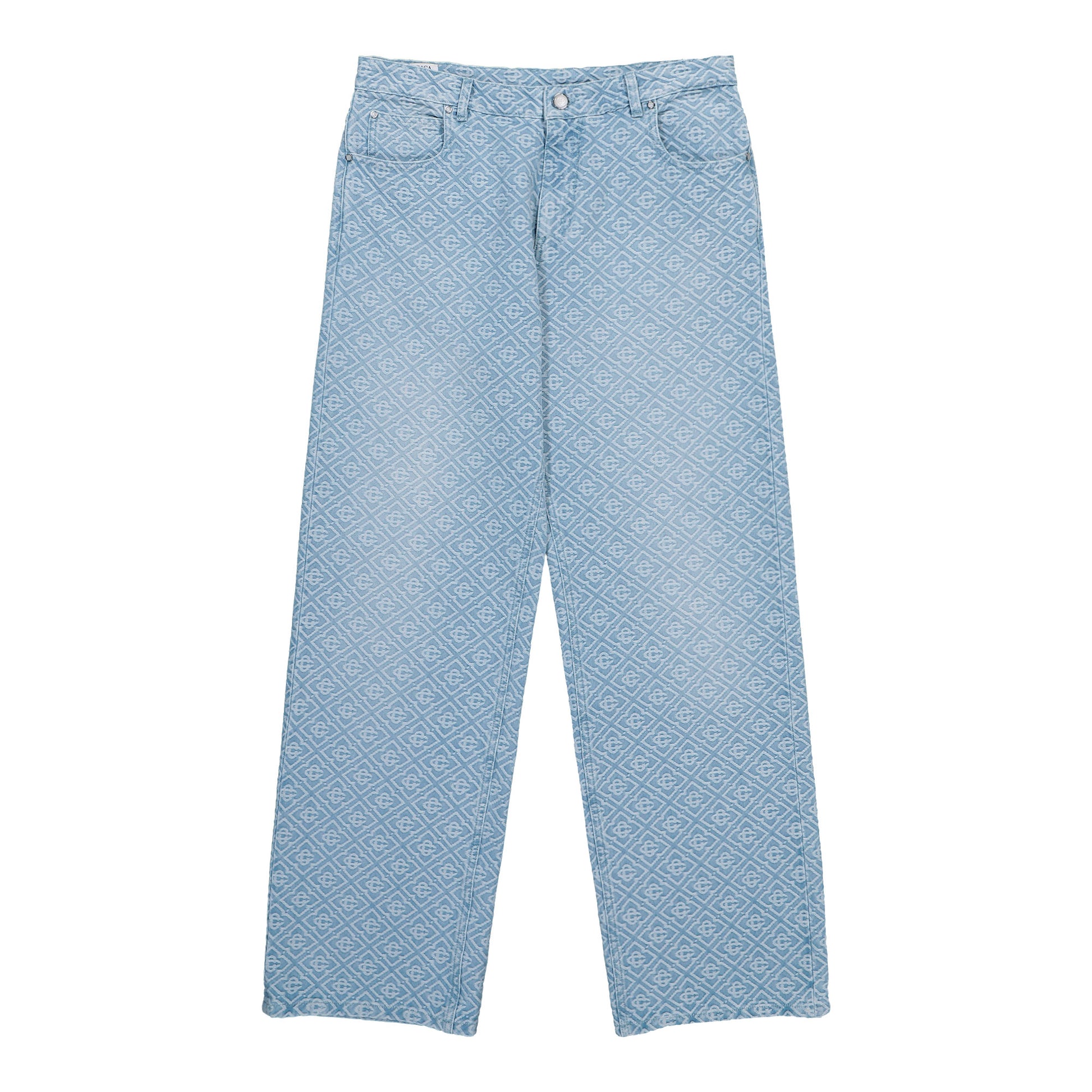 Casablanca Washed Monogram Jeans Light Blue Denim M-PF26-DN-009-01 Detail View 1 | GATE
