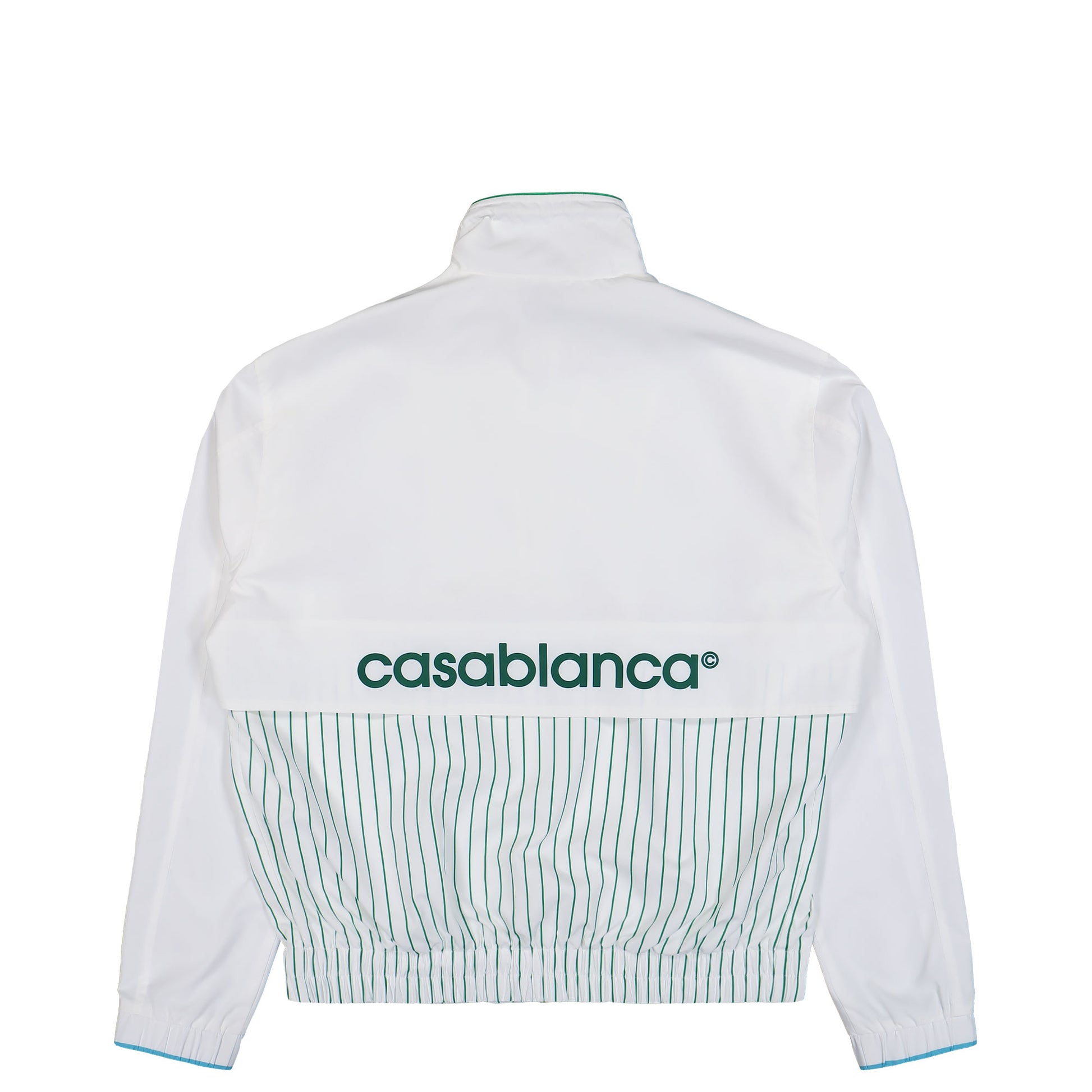 Casablanca Printed Windbreaker Jacket Sporty Floral Stripe Tracksuit Tops M-PF26-JK-300-01 Detail View 2 | GATE