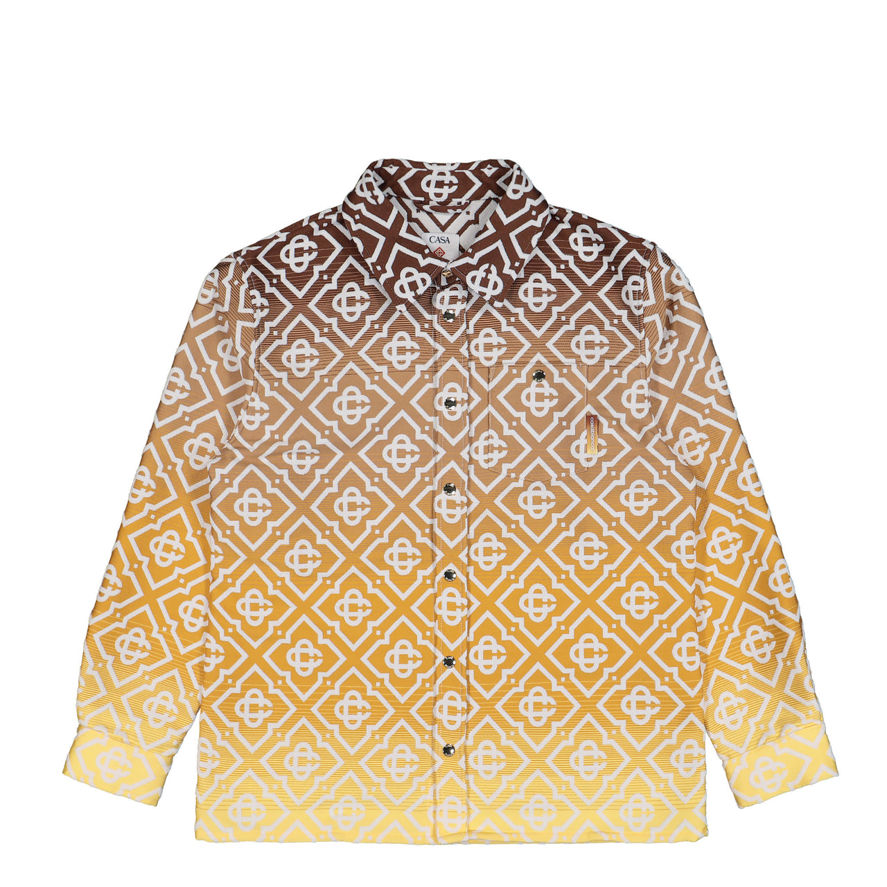 Casablanca Monogram Shacket Boucle Jacquard Jackets M-PF26-JK-449-01 Detail View 1 | GATE
