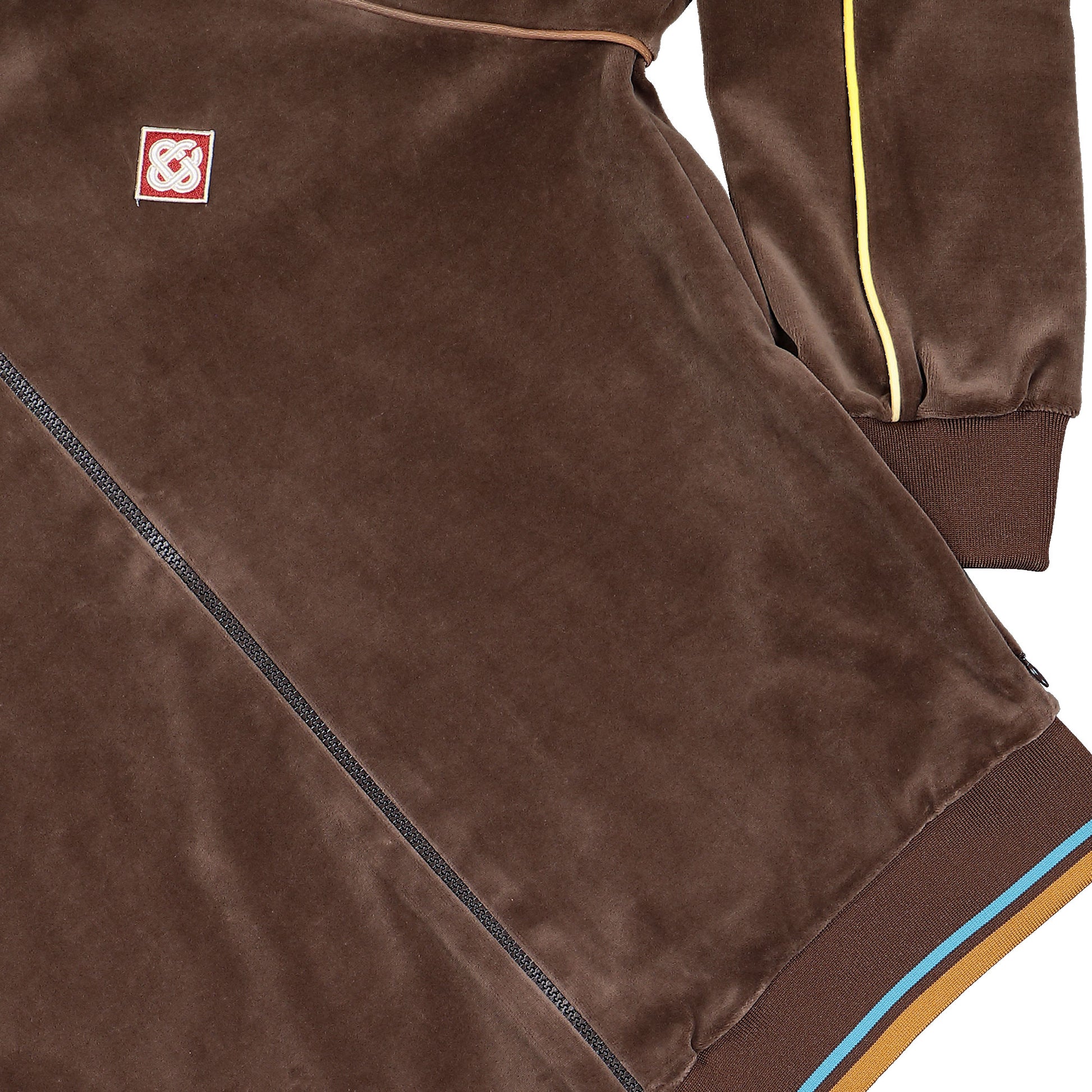 Casablanca Velour Track Jacket Brown Tracksuit Tops M-PF26-JTP-421-01 Detail View 4 | GATE