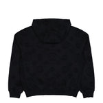 Casablanca Applique Monogram Zip Up Hoodie Black Loopback Hoodies M-PF26-JTP-512-02 Detail View 2 | GATE
