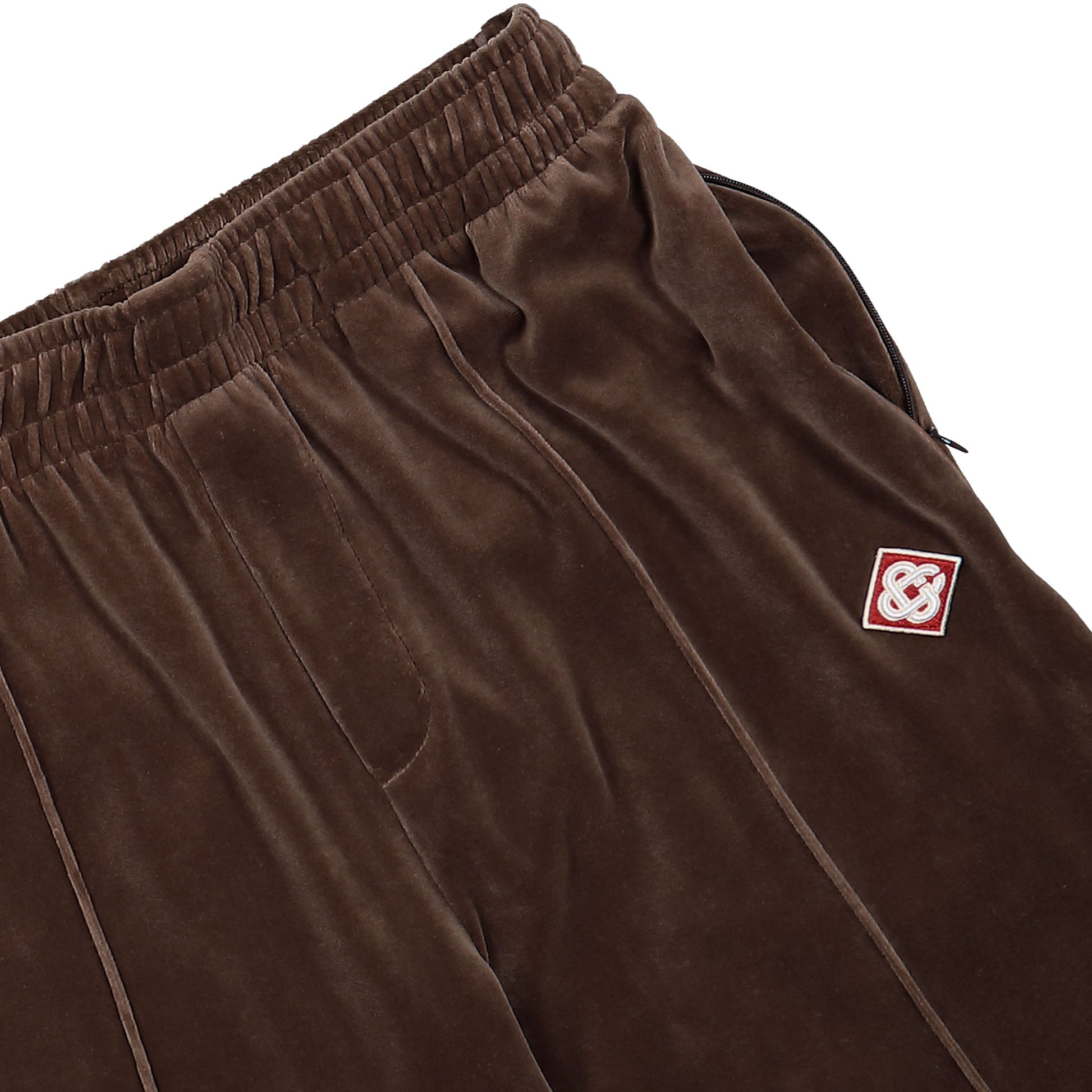 Casablanca Velour Track Pant Brown Sweat & Track Pants M-PF26-JTR-300-01 Detail View 4 | GATE