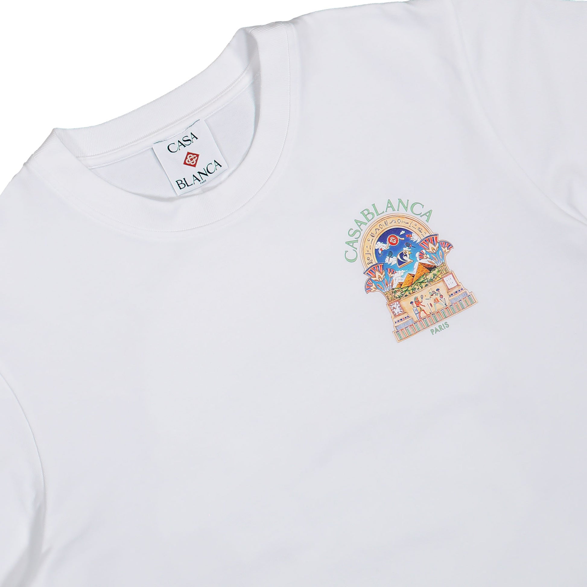 Casablanca Classic T-Shirt Egytian Arch T-Shirts M-PF26-JTS-001-08 Detail View 3 | GATE