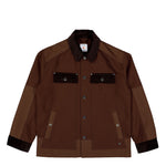 Casablanca Workwear Safari Jacket Dark Brown Jackets M-PF26-OT-250-01 Detail View 1 | GATE
