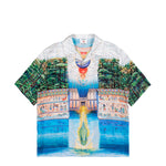 Casablanca Trompe L'Oeil Cuban Collar SS Shirt Trompe L'Oeil Shirt M-PF26-SH-003-04 Detail View 1 | GATE
