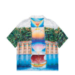 Casablanca Trompe L'Oeil Cuban Collar SS Shirt Trompe L'Oeil Shirt M-PF26-SH-003-04 Detail View 2 | GATE
