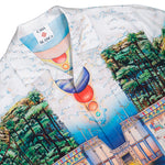 Casablanca Trompe L'Oeil Cuban Collar SS Shirt Trompe L'Oeil Shirt M-PF26-SH-003-04 Detail View 3 | GATE
