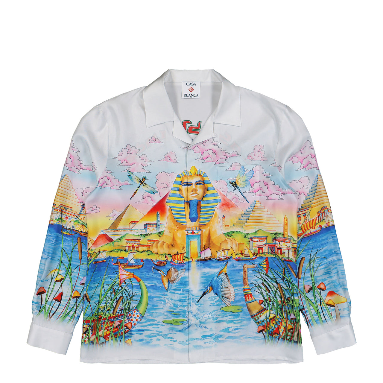 Casablanca Egypt as It Was Cuban Collar LS Shirt Multicolor Shirts M-PF26-SH-006-02 Detail View 1 | GATE