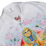 Casablanca Egypt as It Was Cuban Collar LS Shirt Multicolor Shirts M-PF26-SH-006-02 Detail View 3 | GATE