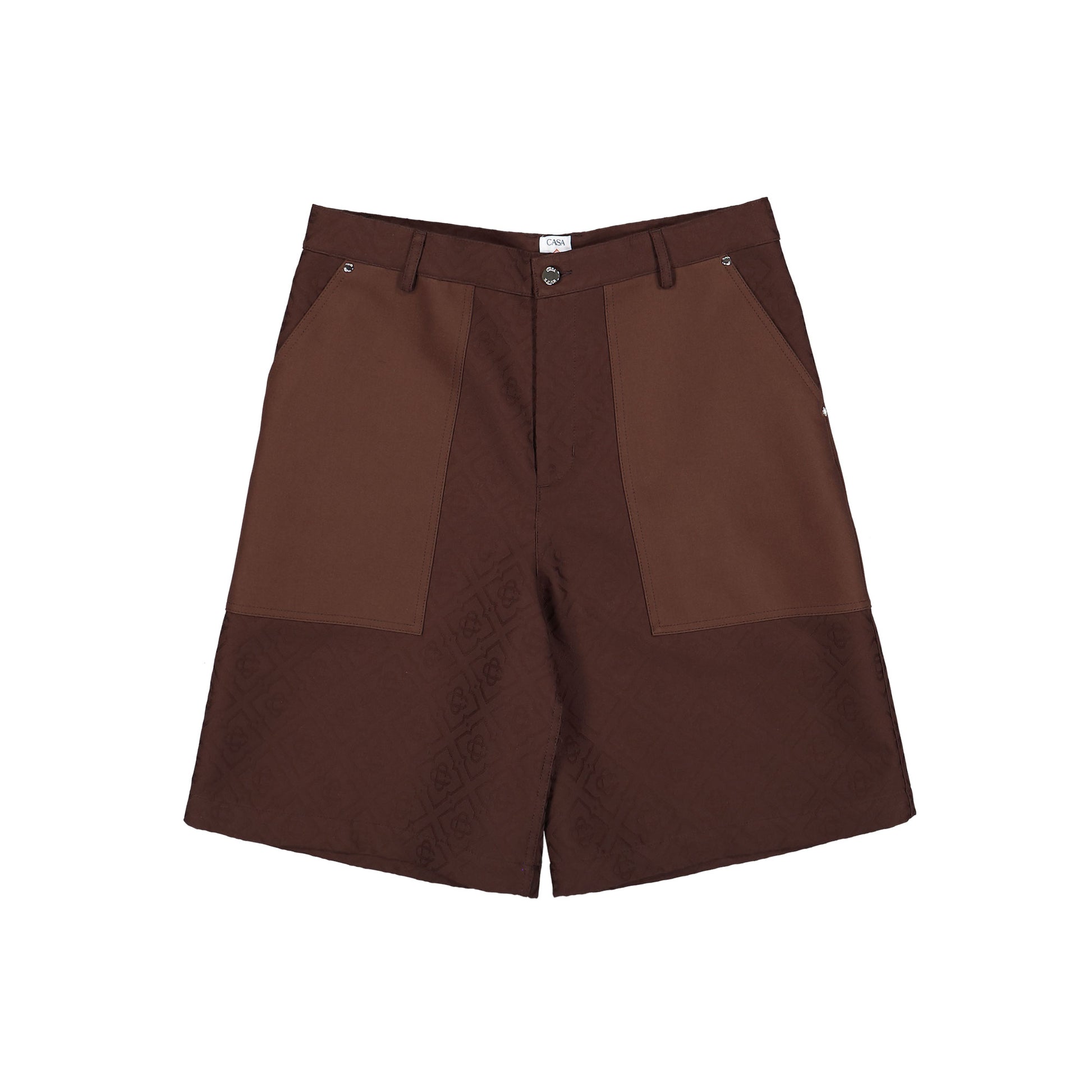 Casablanca Monogram Cargo Shorts Monogram Canvas Shorts M-PF26-TR-451-01 Detail View 1 | GATE
