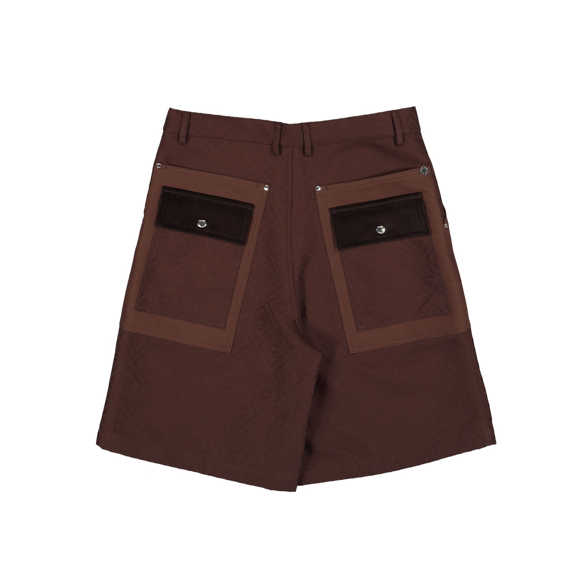 Casablanca Monogram Cargo Shorts Monogram Canvas Shorts M-PF26-TR-451-01 Detail View 2 | GATE
