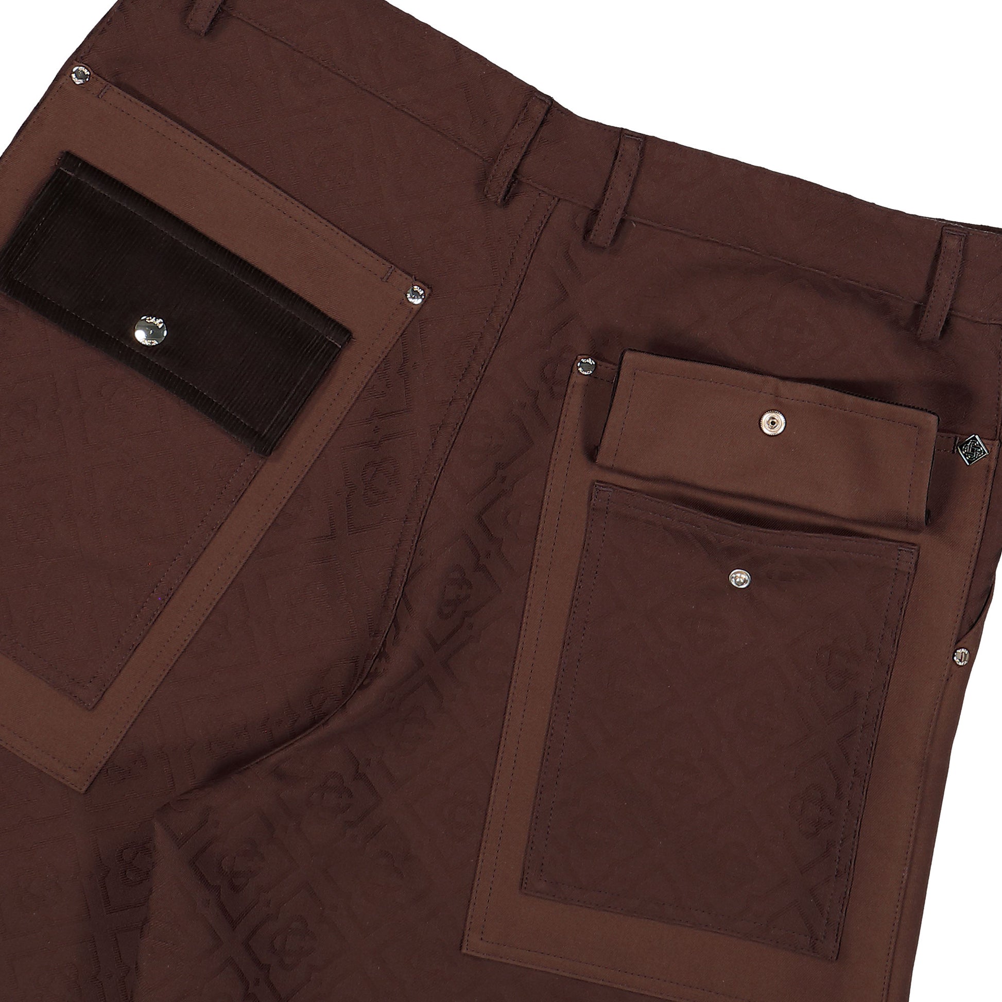 Casablanca Monogram Cargo Shorts Monogram Canvas Shorts M-PF26-TR-451-01 Detail View 5 | GATE

