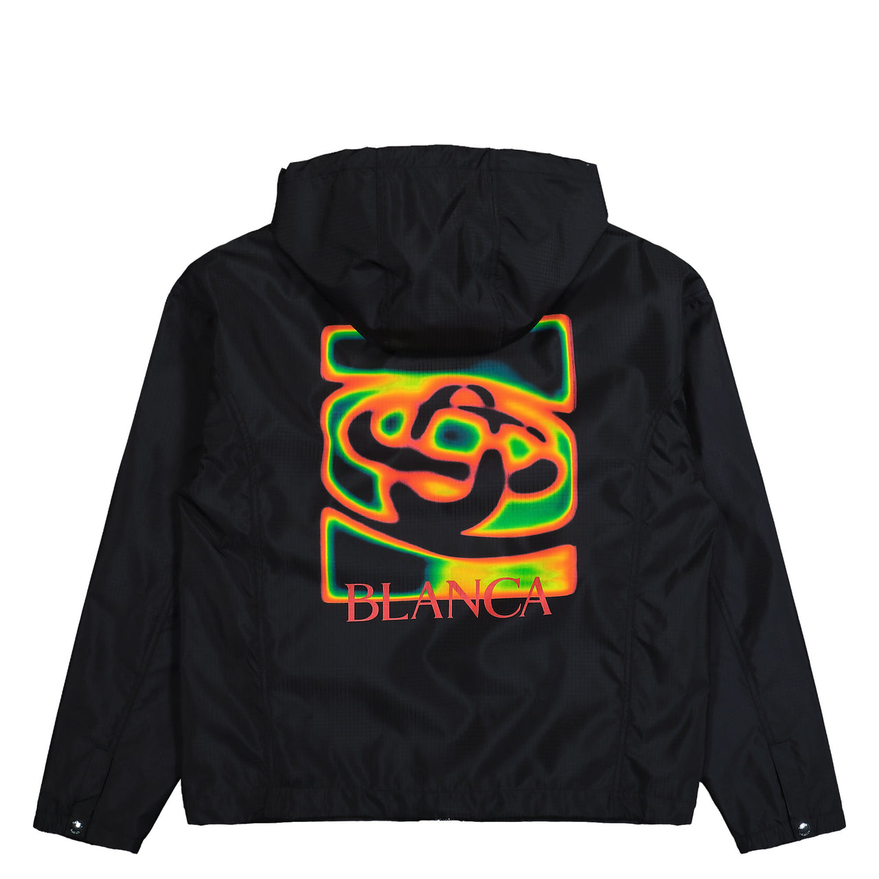 Casablanca Heat Map Ripstop Hooded Jacket Black / Multicolor Jackets M-SP26-JK-435-01 Detail View 1 | GATE