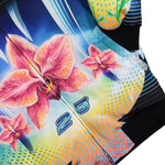 Casablanca Orchid Racer Printed Bomber Jacket Black / Multicolor Jackets M-SP26-JK-448-01 Detail View 4 | GATE