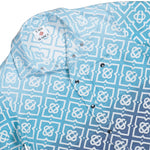 Casablanca Monogram Shacket Blue Jackets M-SP26-JK-449-01 Detail View 3 | GATE