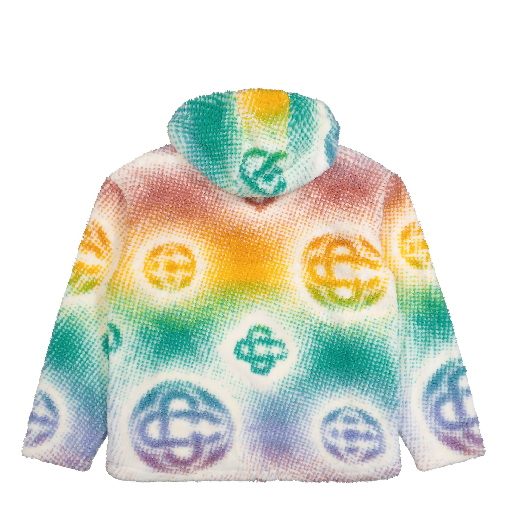 Casablanca Halftone Monogram Fleece Jacket Multicolor Jackets M-SP26-JK-483-01 Detail View 2 | GATE