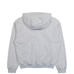 Casablanca Cashmere Blend Zip-Up Hooded Sweatshirt Preloved Blue / Dark Brown / Grey Five Hoodies M-SP26-JTP-458-01  Detail View 2 | GATE
