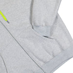 Casablanca Cashmere Blend Zip-Up Hooded Sweatshirt Preloved Blue / Dark Brown / Grey Five Hoodies M-SP26-JTP-458-01  Detail View 4 | GATE
